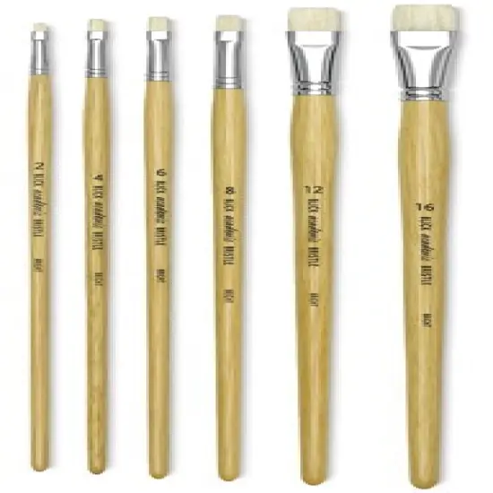 Blick Academic Bristle Brush Set - Bright, Set of 6 {1}