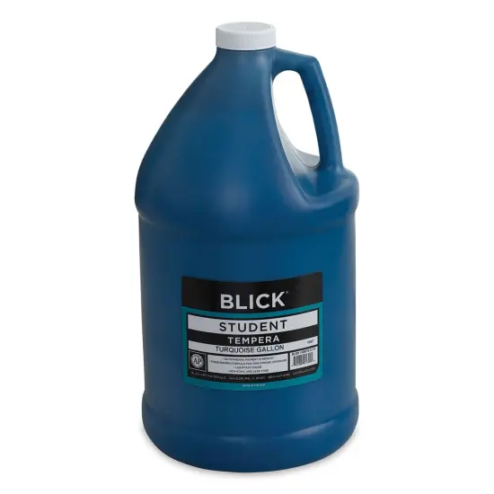 Blick Student Tempera Paint - Turquoise, 128 oz bottle {1}