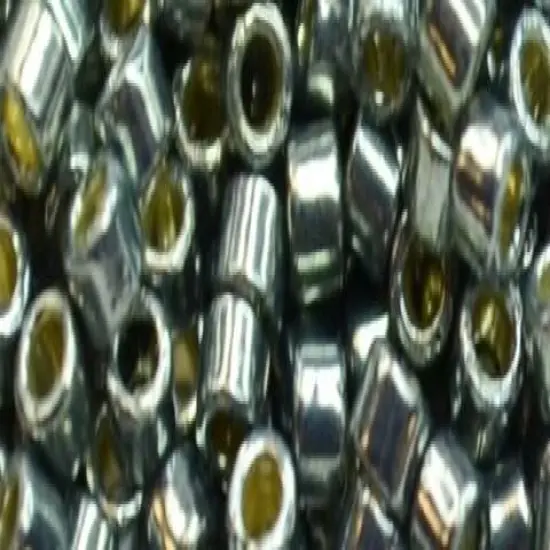 Toho Aiko Cylinder Seed Bead - TB-0565PF - Galvanized Grey Blue PermaFinish {1}