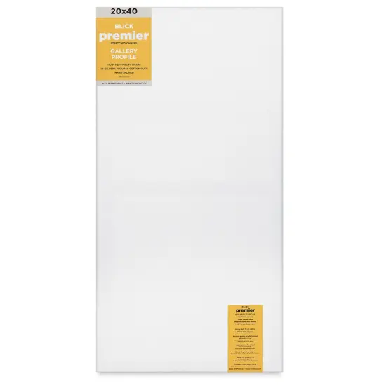 Blick Premier Stretched Cotton Canvas - Gallery Profile, Splined, 20" x 40" {1}