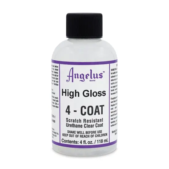 Angelus 4-Coat Urethane Clear Coat - High Gloss, 4 oz, Bottle {1}