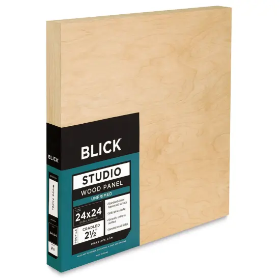 Blick Studio Artists' Wood Panels - Extra Deep Cradle Panel, 24" x 24", 2-1/2" Cradle {2}