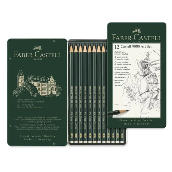 Faber-Castell 9000 Pencil Set - Art Drawing Set, Set of 12 {2}