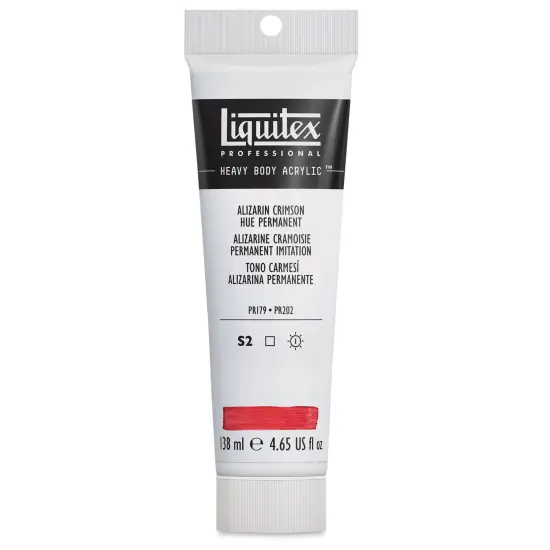 Liquitex Heavy Body Artist Acrylics - Alizarin Crimson Hue Permanent, 4.65 oz Tube {2}