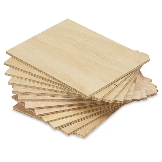 Wood Blocks - 12 Pieces, 6" x 8", White {1}