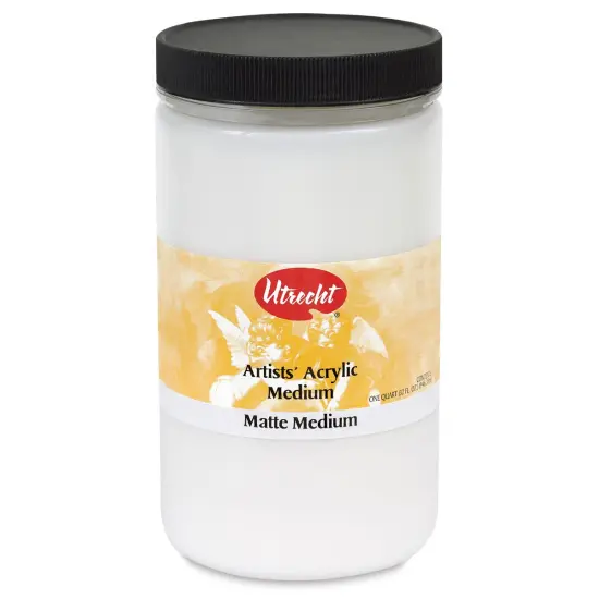 Utrecht Artists' Acrylic Fluid Medium - Matte Medium, 32 oz {2}