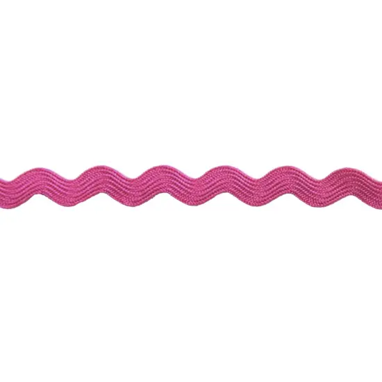 Belagio Small Ric Rac Trim, 0.375" Wide, 25 Yards, Hot Pink {1}