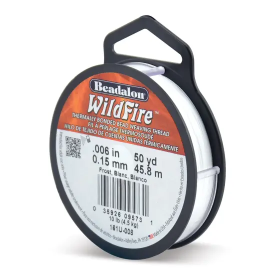 Beadalon WildFire Beading Thread - Frost, 0.006", 50 yds {1}