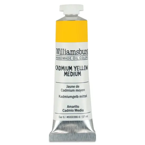 Williamsburg Handmade Oil Paint - Cadmium Yellow Medium, 37 ml tube {1}