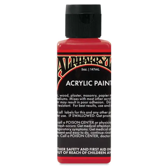 Alpha6 Alphakrylic Acrylic Paint - Vermilion, 5 oz {1}