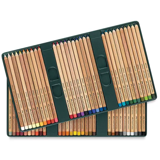 Faber-Castell Pitt Pastel Pencil Set - Assorted Colors, Tin Box, Set of 60 {2}