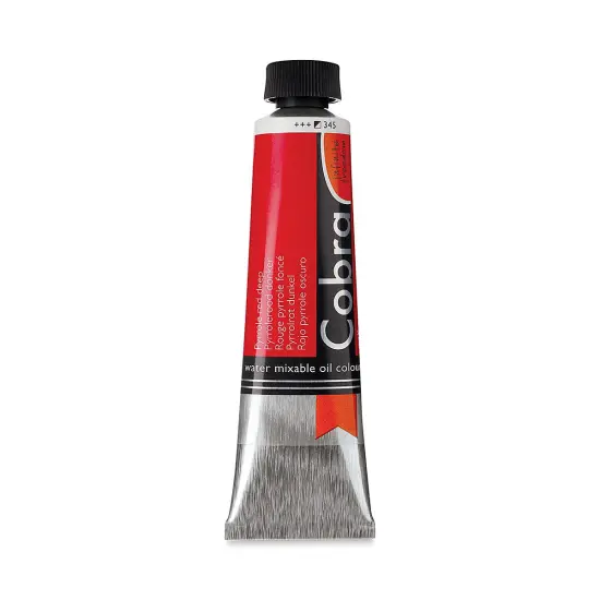 Cobra Artist Water Mixable Oil Paint - Pyrrole Red Deep, 40 ml tube {1}