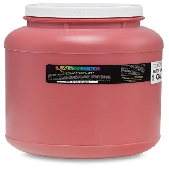 Jacquard Versatex Screen Printing Ink - Bright Red, 128 oz jar {1}