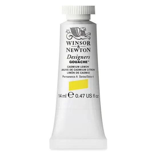 Winsor & Newton Designers Gouache - Cadmium Lemon, 14 ml tube {2}