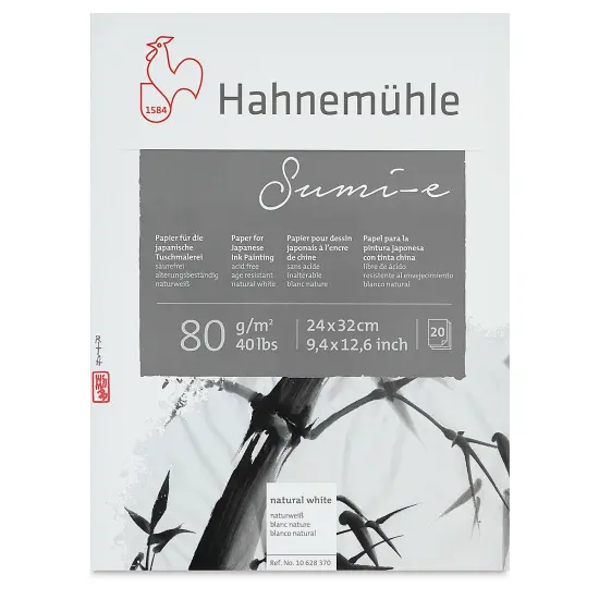 Hahnemuhle Sumi-e Paper Pad - 9 1/2" x 12 1/2", 20 Sheets {2}