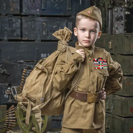 Military Combat Medal Ribbons - Pretend Army War Hero Costume Accessories Ribbon Medals Pins {4}