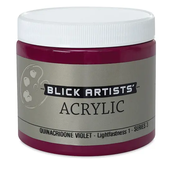 Blick Artists' Acrylic - Quinacridone Violet, 16 oz jar {2}