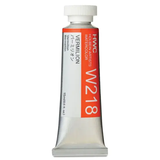 Holbein Artists' Watercolor - Vermilion, 15 ml tube {1}