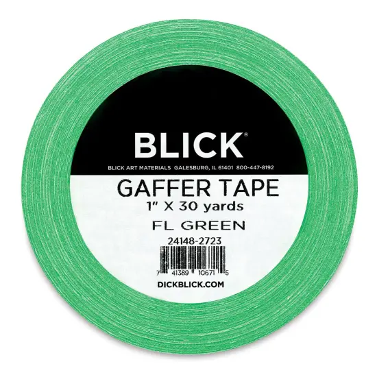 Blick Gaffers Tape - 1" x 30 yds, Fluorescent Green {1}