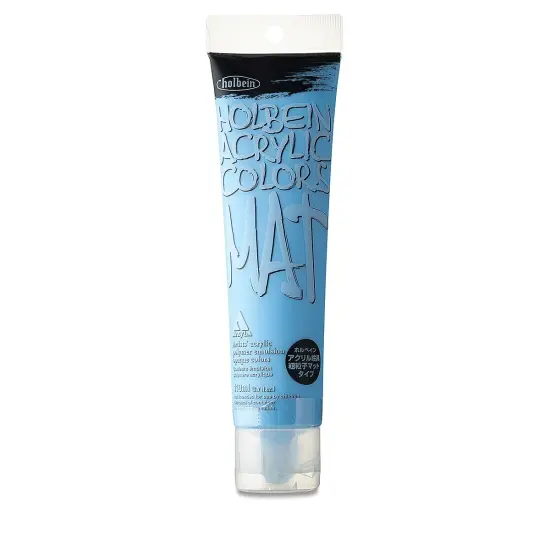 Holbein Mat Acrylic - Aqua Blue, 110 ml tube {2}
