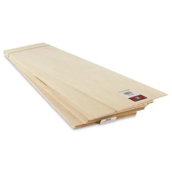 Midwest Products Genuine Basswood Sheets - 3/32" x 6" x 24", 10 Pieces {1}