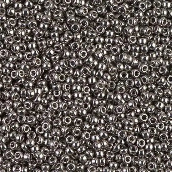 Miyuki 11 Round Seed Bead, 11-190, Nickel Plated, 13 grams {1}