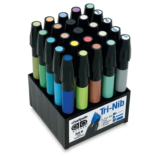 Chartpak Ad Markers- Art Director, Set of 25 {2}