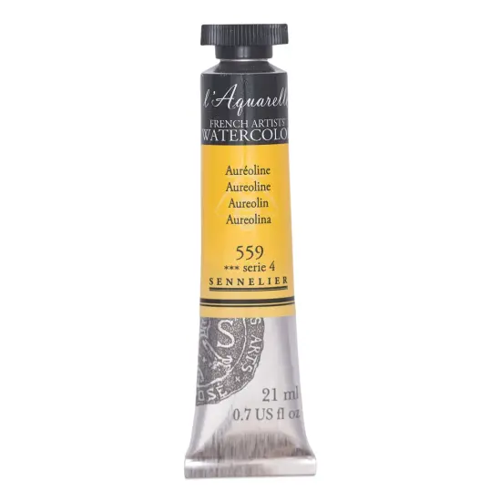 Sennelier French Artists' Watercolor - Aureoline, 21 ml, Tube {1}