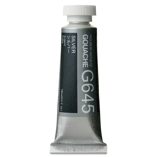 Holbein Artists' Gouache - Silver, 15 mltube {1}