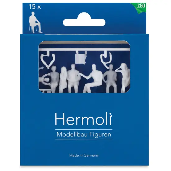 Schulcz Scale Model Figures - Hermoli Sitting, Pkg of 15, 1:50, 1/4" {1}