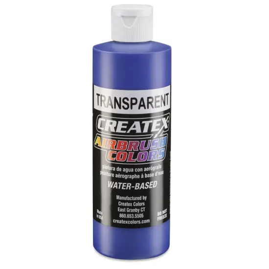 Createx Airbrush Color - 8 oz, Transparent Ultramarine Blue {1}