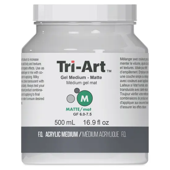 Tri-Art Acrylic Gel Medium - Matte, 500 ml {1}