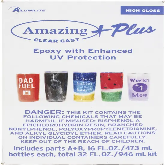 Alumilite Amazing Clear Cast Plus Epoxy Kit-32oz {1}