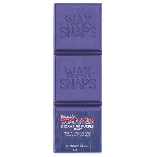 Enkaustikos Wax Snaps Encaustic Paints - Dioxazine Purple Light, 40 ml cake {1}