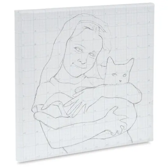 The Artist Grid 3/4" Profile Cotton Canvas - 12" x 12", Artist Grid {1}
