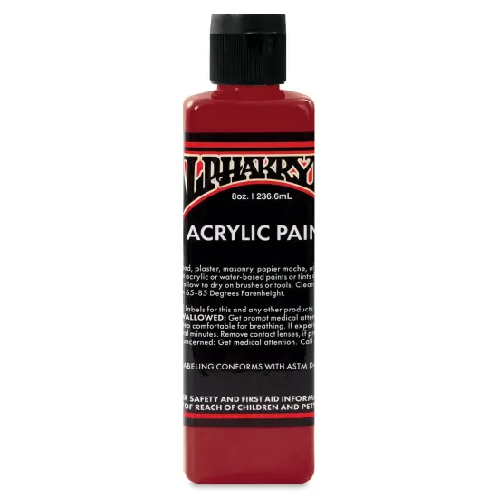 Alpha6 Alphakrylic Acrylic Paint - Brick Red, 8 oz {1}