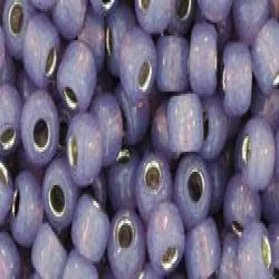 Toho 6/0 Round Japanese Seed Bead, TR6-2124PF, Silver Lined Milky Lavender PermaFinish, 20 grams {1}