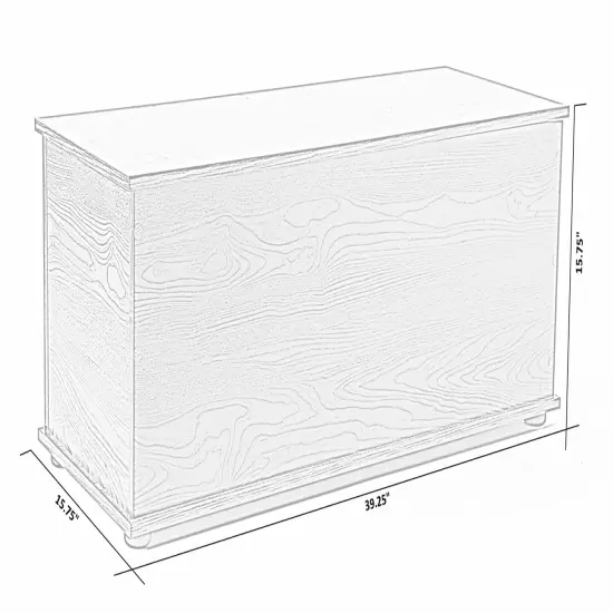 Large Storage Toy Box with Soft Closure Lid, Wooden Organizing Furniture Storage Chest White {11}