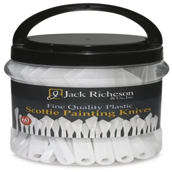 Richeson Plastic Painting Knive Canister - Assorted, Canister of 60 {2}
