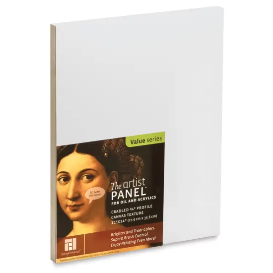 Ampersand Value Series Artist Panel - Textured, 11" x 14", 3/4" Cradle {2}
