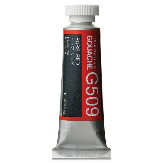 Holbein Artists' Gouache - Pure Red, 15 ml tube {2}