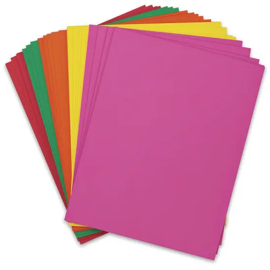 Pacon Card Stock - Bright Colors, 8-1/2" x 11", Pkg of 100 {1}