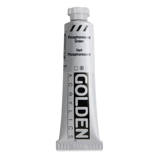 Golden Heavy Body Artist Acrylics - Phosphorescent Green, 2 oz Tube {1}