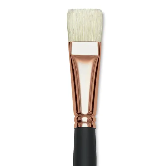 Blick Masterstroke Interlocking Bristle Brush - Bright, Long Handle, Size 12 {1}