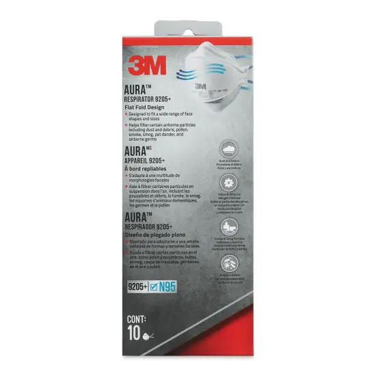 3M Aura N95 Particulate Respirator - Pkg of 10 {1}