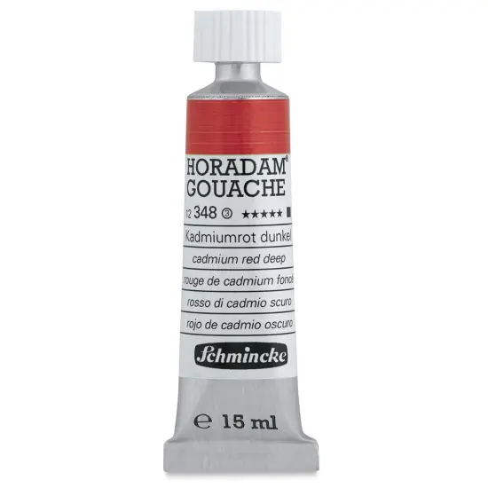 Schmincke Horadam Artist Gouache - Cadmium Red Deep, 15 ml tube {1}
