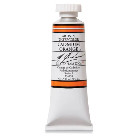 M. Graham Artists' Watercolor - Cadmium Orange, 15 ml Tube {1}