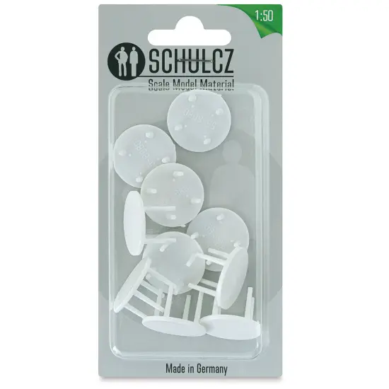Schulcz Scale Model Furniture - Round Tables, Pkg of 10, 1:50, 1/4" {1}