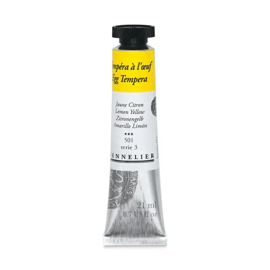 Sennelier Artists Egg Tempera - Lemon Yellow, 21 ml tube {1}