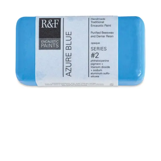 R&F Encaustic Paint Block - Azure Blue, 40 ml block {2}
